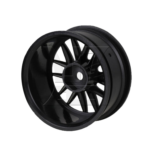 BQLZR 1pc RC1:10 On Road Car 14-Spoke Plastic Wheel Rim 110008Bl Black for Model Car Racing
