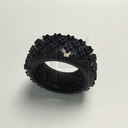 BQLZR 1pc RC1:10 On Road Car Fish Pattern Rubber Tire D-006 Black Remote Control Vehicle Accessories Parts