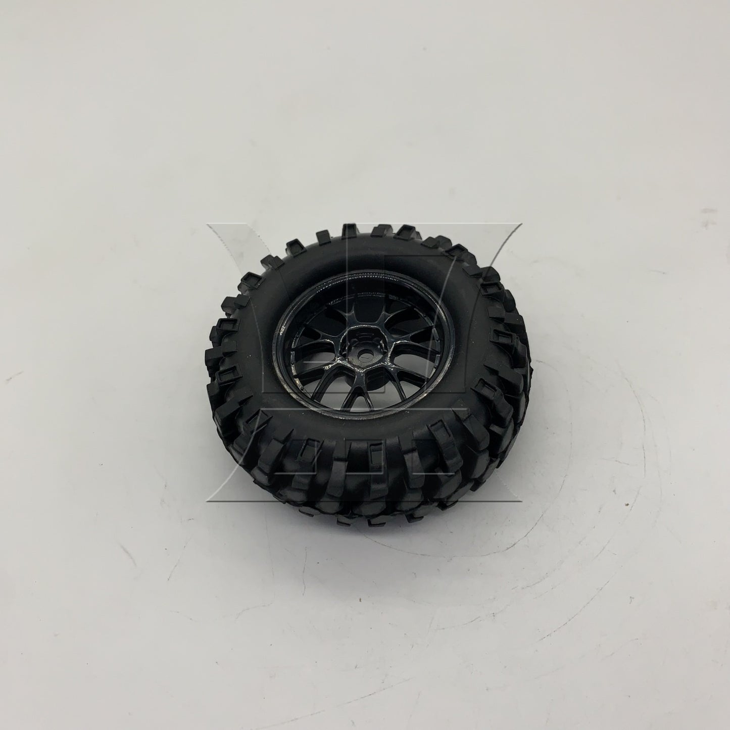 BQLZR 1pc RC1:10 Off-Road Vehicle Tire and Y-Shaped Black Wheel Rim for Model Car Repair Replacement Spare Parts