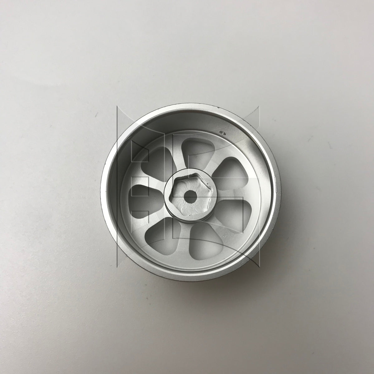 BQLZR 1pc RC1:10 Flat Sports Car Aluminum Alloy Wheel Hub 50002S Silver Model Car Wheel Hub