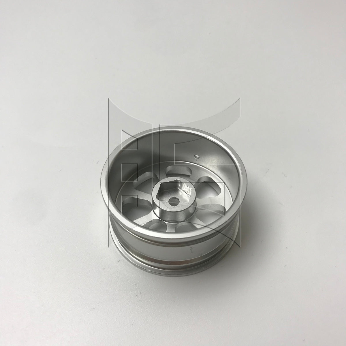 BQLZR 1pc RC1:10 Flat Sports Car Aluminum Alloy Wheel Hub 50002S Silver Model Car Wheel Hub