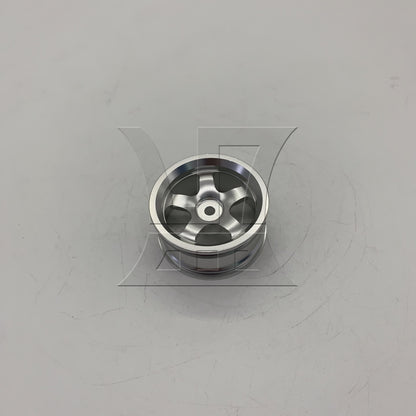 BQLZR 1pc RC1:10 On Road Wheel Rim 50001S 5 Spoke Silver Model Car Repair Replacement Spare Parts