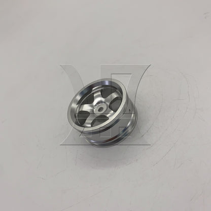 BQLZR 1pc RC1:10 On Road Wheel Rim 50001S 5 Spoke Silver Model Car Repair Replacement Spare Parts