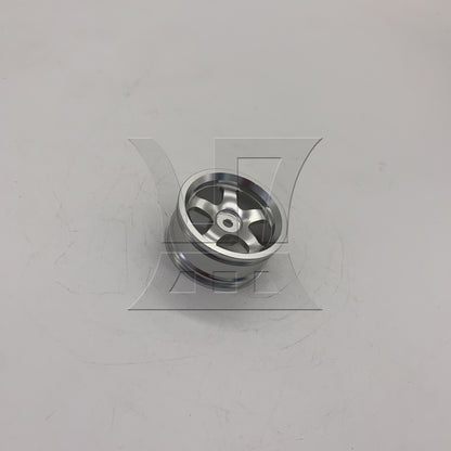 BQLZR 1pc RC1:10 On Road Wheel Rim 50001S 5 Spoke Silver Model Car Repair Replacement Spare Parts