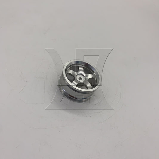 BQLZR 1pc RC1:10 On Road Wheel Rim 50001S 5 Spoke Silver Model Car Repair Replacement Spare Parts