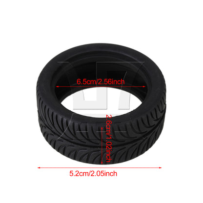 BQLZR 1pc Rc1:10 On Road Car Tire D-007 Black Model Car Repair Replacement Spare Parts