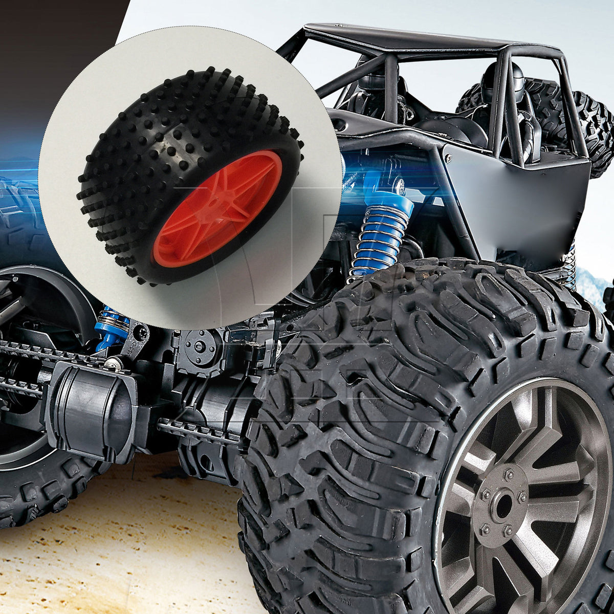 BQLZR 1pc RC1:10 Off Road Plastic Wheel Rim B10001R B10003R Front Red Model Car Repair Replacement Spare Parts