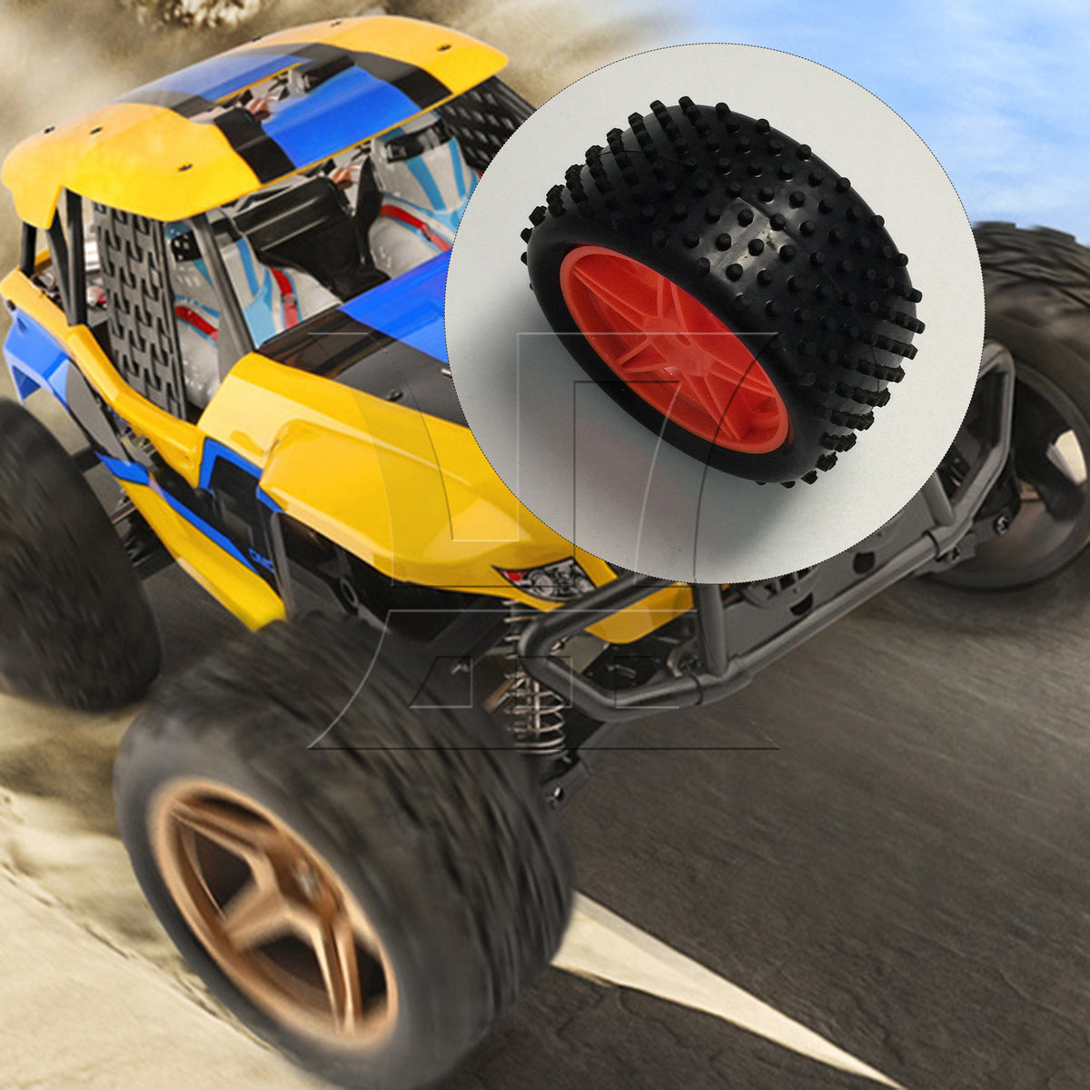BQLZR 1pc RC1:10 Off Road Plastic Wheel Rim B10001R B10003R Front Red Model Car Repair Replacement Spare Parts