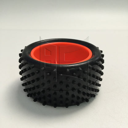 BQLZR 1pc RC1:10 Off Road Plastic Wheel Rim B10001R B10003R Front Red Model Car Repair Replacement Spare Parts