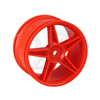 BQLZR 1pc RC1:10 Off Road Plastic Wheel Rim B10001R/B10003R Rear Red Model Car Repair Replacement Spare Parts