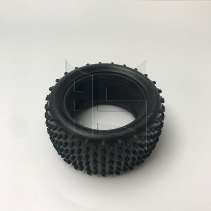 BQLZR 1pc RC1:10 Off Road Tire By-001/By-002 Rear Black Model Car Repair Replacement Spare Parts