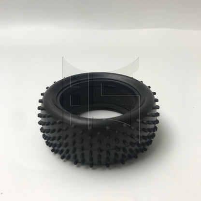 BQLZR 1pc RC1:10 Off Road Tire By-001/By-002 Front Black Model Car Repair Replacement Spare Parts