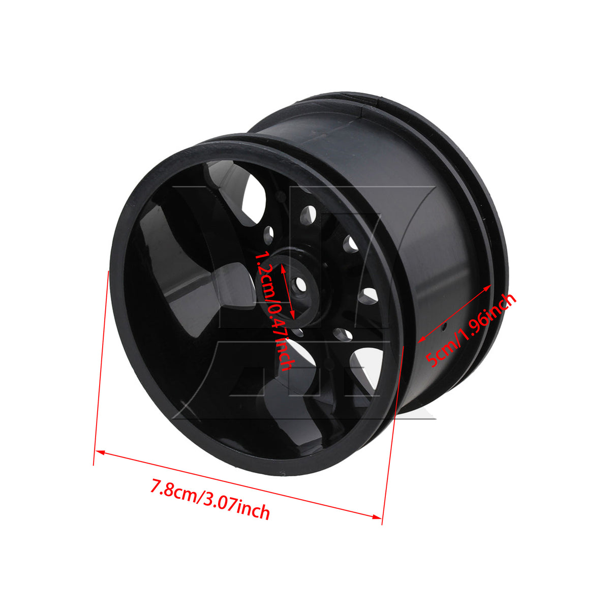 BQLZR 1pc RC1:10 Plastic Wheel Rim 7-Spoke for Model Car Repair Replacement Spare Parts