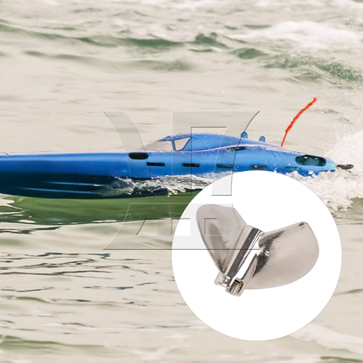 BQLZR 1pc Metal Spiral Propeller Zinc Alloy Propeller