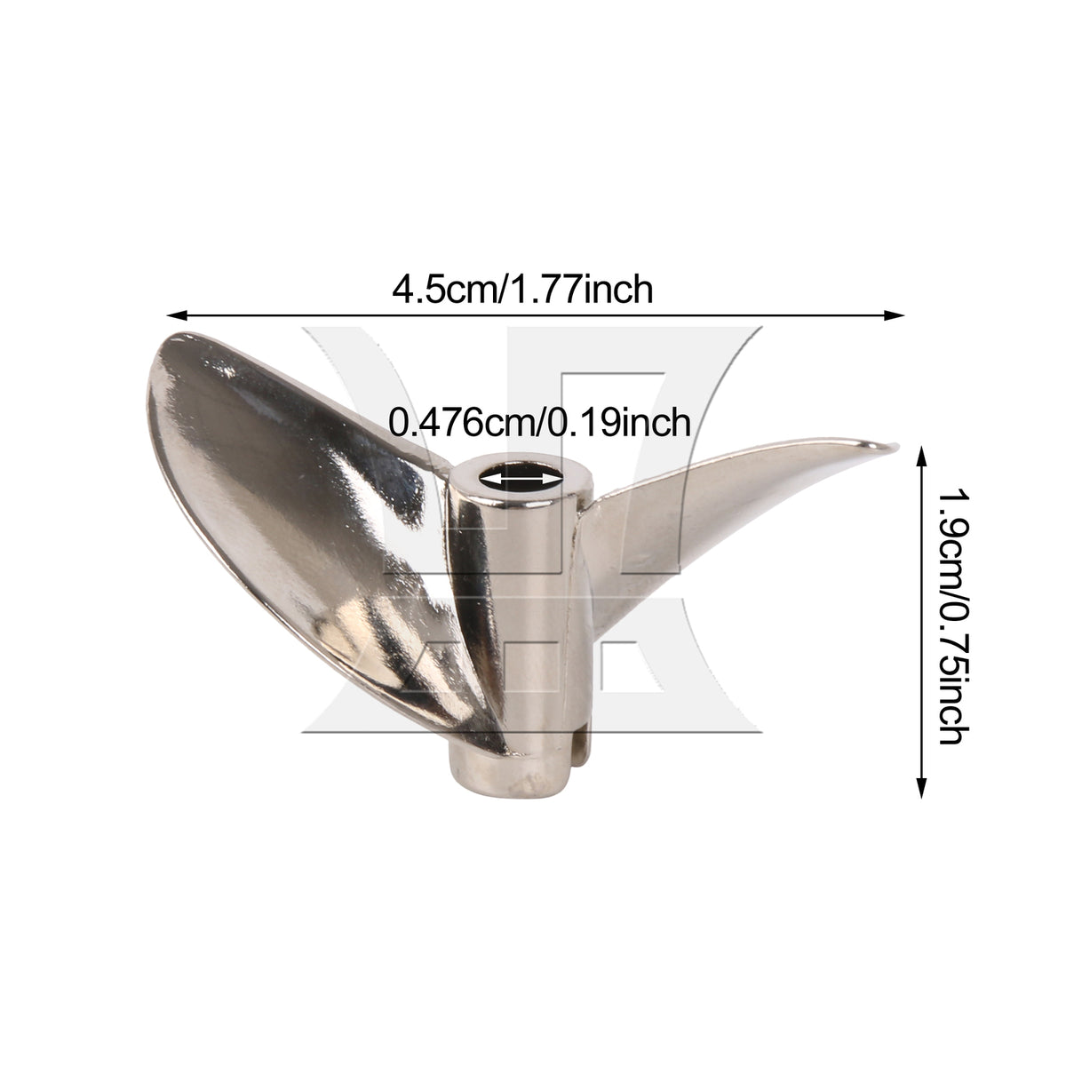 BQLZR 1pc Metal Spiral Propeller Zinc Alloy Propeller