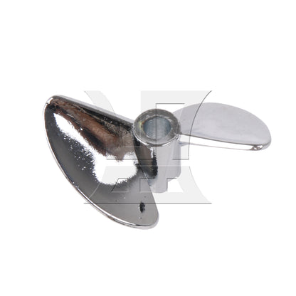BQLZR 1PC P1.4 35mm RC Boat Metal Propeller 435S Silver with Propeller Drive Dogs Replacement for FT016 FT007 FT012