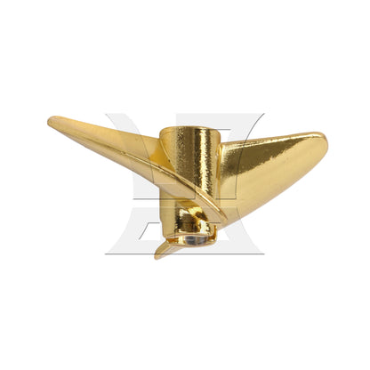 BQLZR 1PC P1.4 35mm RC Boat Metal Propeller PRB0313Y Golden with Brass Sleeve Replaces FT016 FT007 FT012
