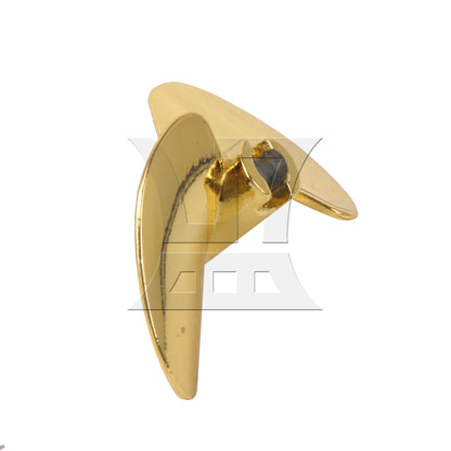 BQLZR 1PC P1.4 35mm RC Boat Metal Propeller PRB0313Y Golden with Brass Sleeve Replaces FT016 FT007 FT012