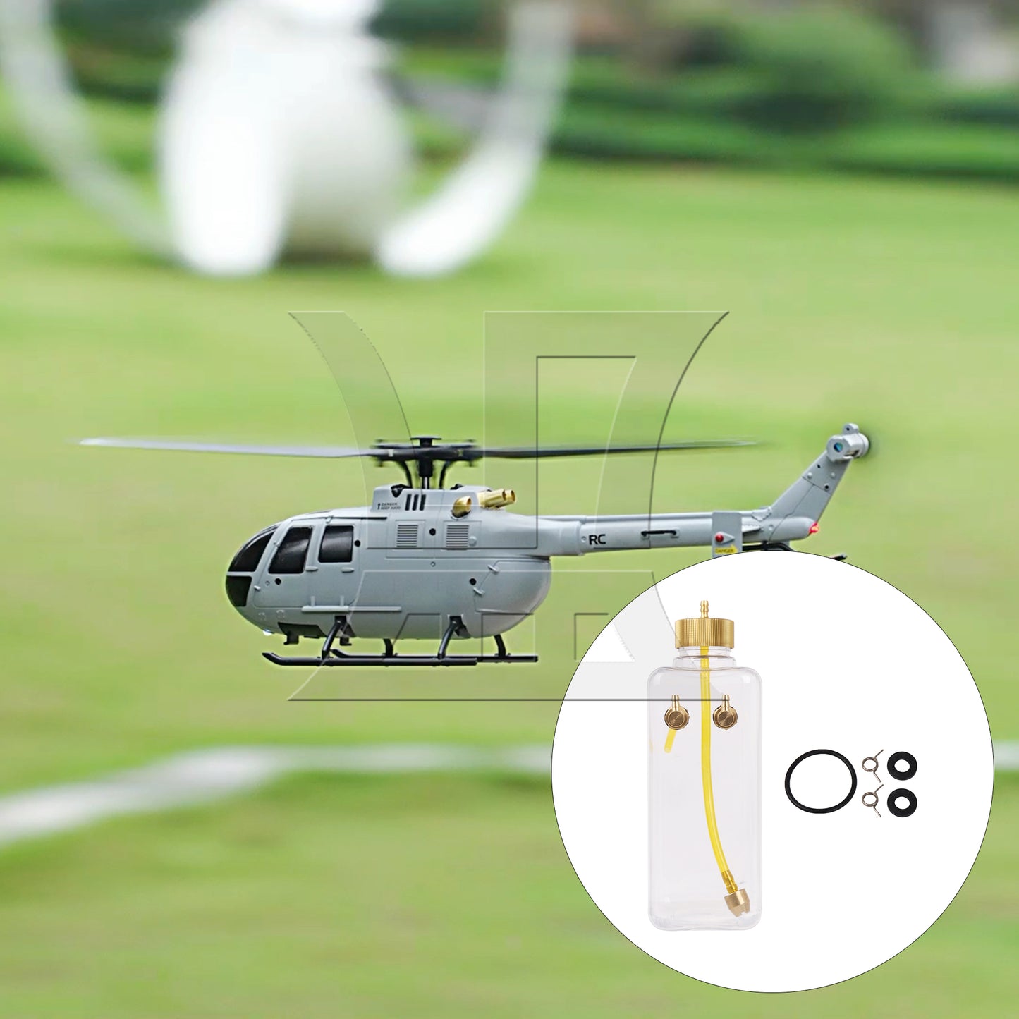BQLZR 1PC Transparent RC Engine Gas Oil Tank Plastic Gas Bottle 500ml for Remote Control Model Part