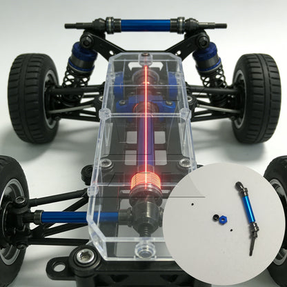 BQLZR 1pc RC1:10 Cvd Front Drive Shaft Blue Model Car Repair Replacement Spare Parts