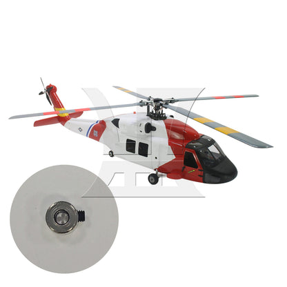 BQLZR 1pc Model Plane Landing Gear Wheel Stop 3.1 x 5.5mm Silver Model Aircraft Modification Accessories Model Aircraft Upgrade Parts