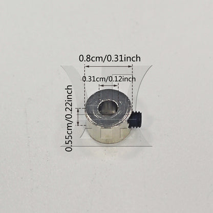 BQLZR 1pc Model Plane Landing Gear Wheel Stop 3.1 x 5.5mm Silver Model Aircraft Modification Accessories Model Aircraft Upgrade Parts