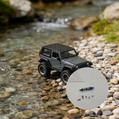 BQLZR 1pc RC1/16 Mini-B Off-road Vehicle Rear Shock Absorber LOS213001NB Blue High Quality Materials