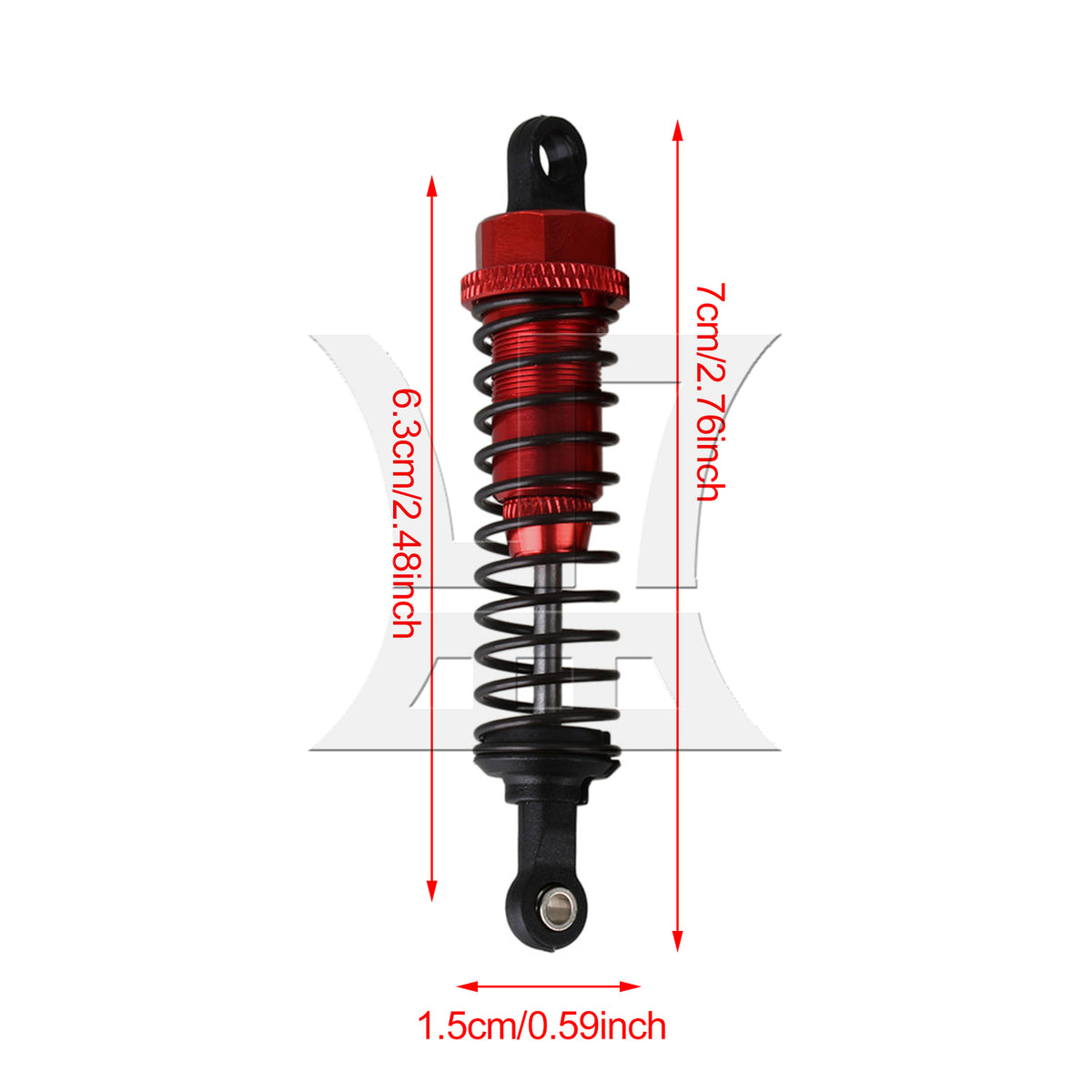 BQLZR 1pc RC1:16 Shock Absorber A285004R Red Remote Control Vehicle Accessories Parts