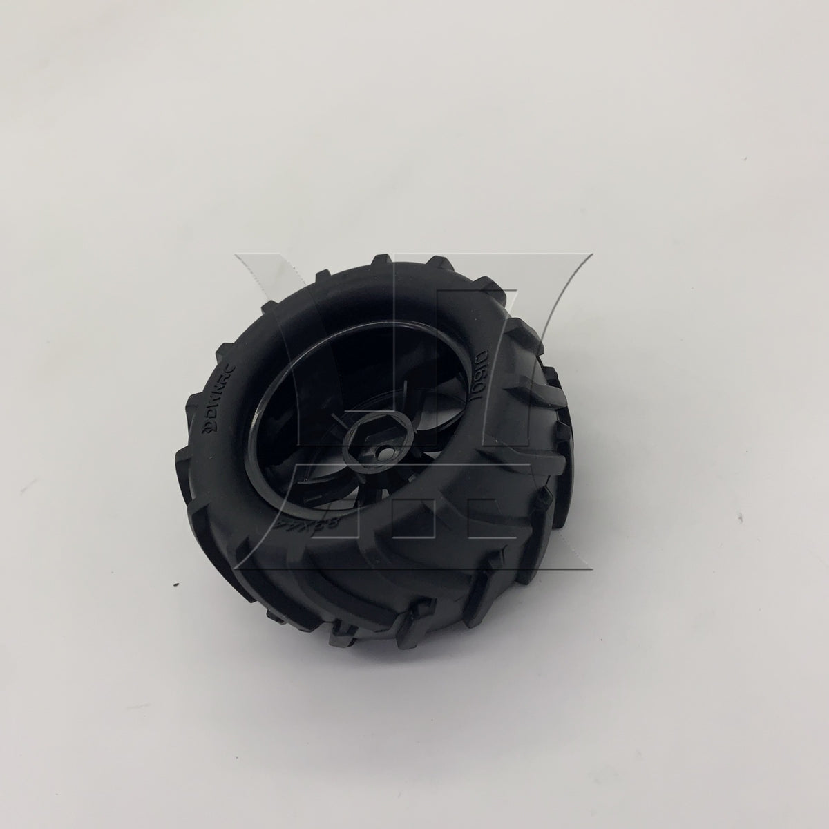 BQLZR 1pc RC1:16 Tires And 7-Spoke Black Wheel Rim 20486 Right Wheels for Model Car Repair Replacement Spare Parts