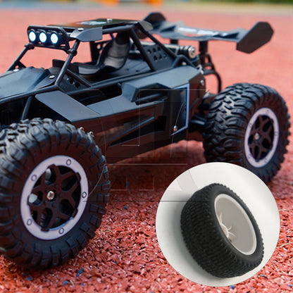 BQLZR 1pc RC1:10 Off-Road Vehicle One-Line Tire and 10-Spoke Y-Shaped Wheels Front Wheels White Model Car Replacement Parts