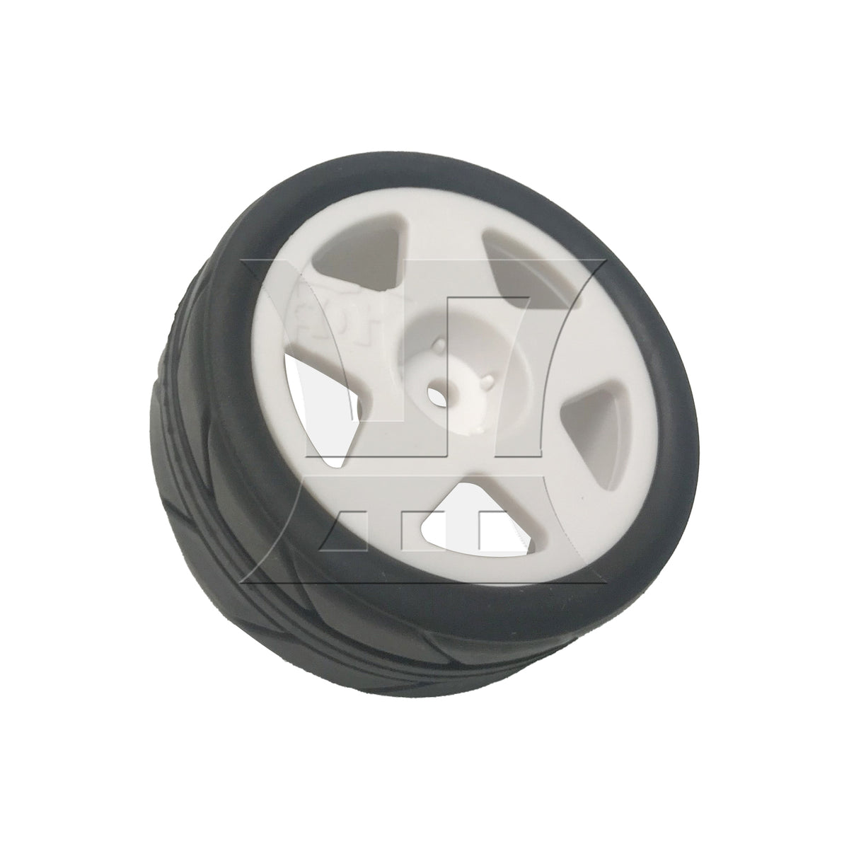 BQLZR 1pcs RC1:10 Sports Cars Wheels and Tires White Hex Hub Flat-run Remote-Controlled Electric Car