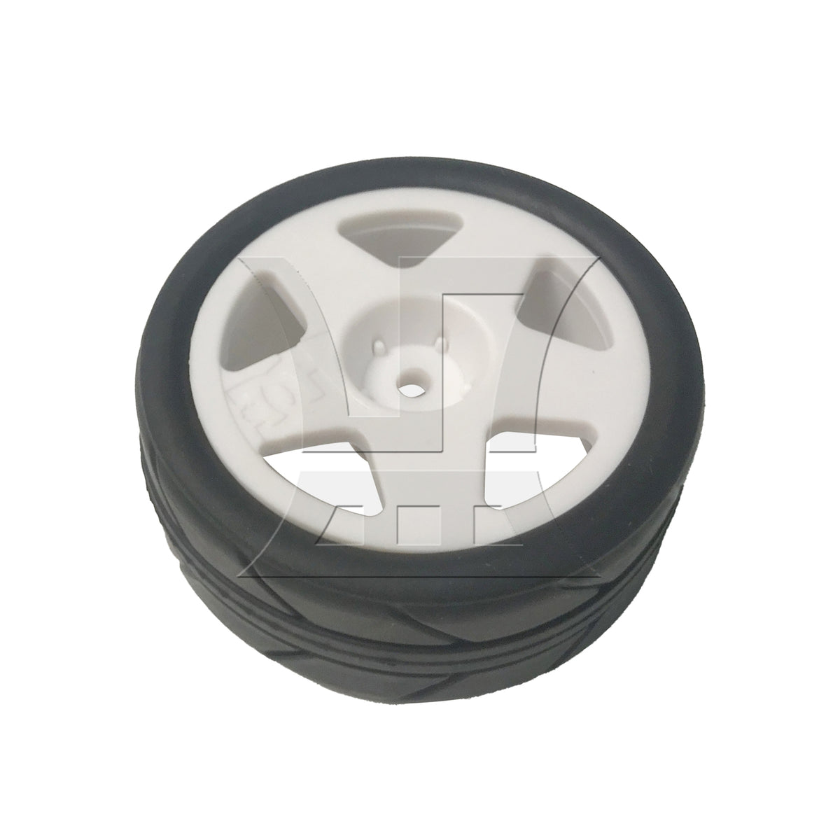 BQLZR 1pcs RC1:10 Sports Cars Wheels and Tires White Hex Hub Flat-run Remote-Controlled Electric Car