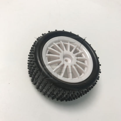 BQLZR 1pcs Off-road Vehicle Tires White Hub Front Wheel DIY Car Accessories