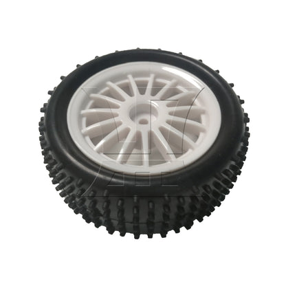 BQLZR 1pcs Off-road Vehicle Tires White Hub Front Wheel DIY Car Accessories