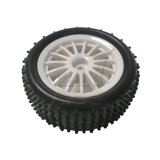 BQLZR 1pcs Off-road Vehicle Tires White Hub Front Wheel DIY Car Accessories