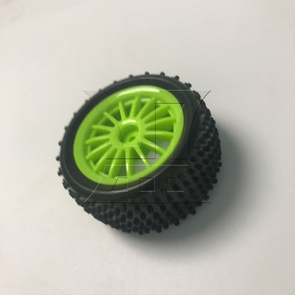 BQLZR 1pcs Off-road Vehicle Tires Green Hub Rear Wheel DIY Car Accessories