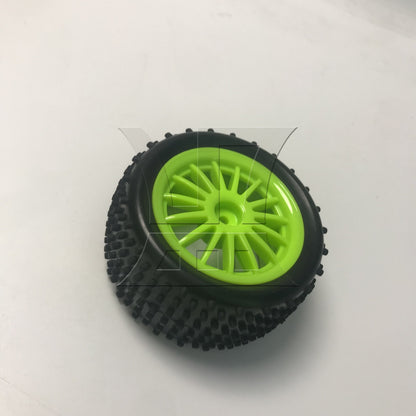 BQLZR 1pcs Off-road Vehicle Tires Green Hub Rear Wheel DIY Car Accessories