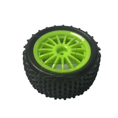 BQLZR 1pcs Off-road Vehicle Tires Green Hub Rear Wheel DIY Car Accessories