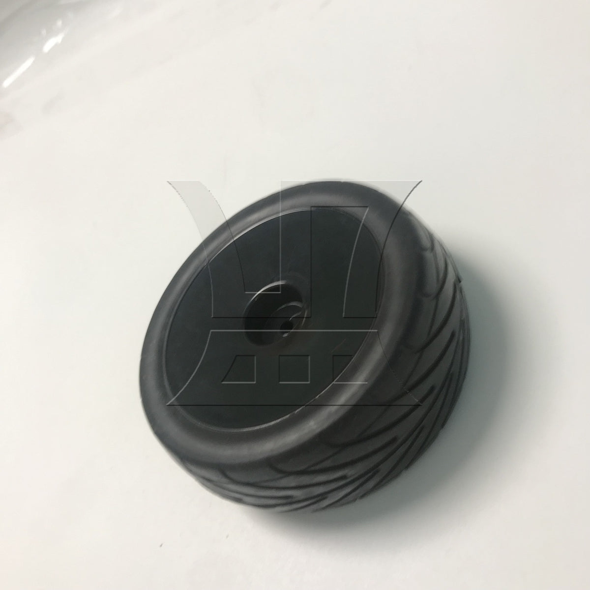 BQLZR 1pcs RC1:10 Off-road Vehicle Tires Black Disc Hub Front Wheel DIY Car Accessories