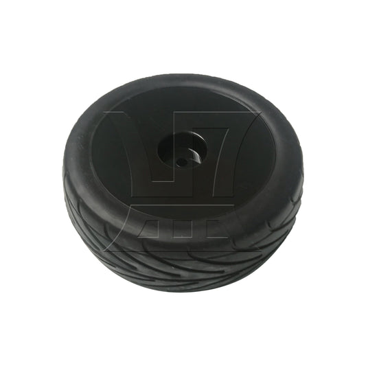 BQLZR 1pcs RC1:10 Off-road Vehicle Tires Black Disc Hub Front Wheel DIY Car Accessories