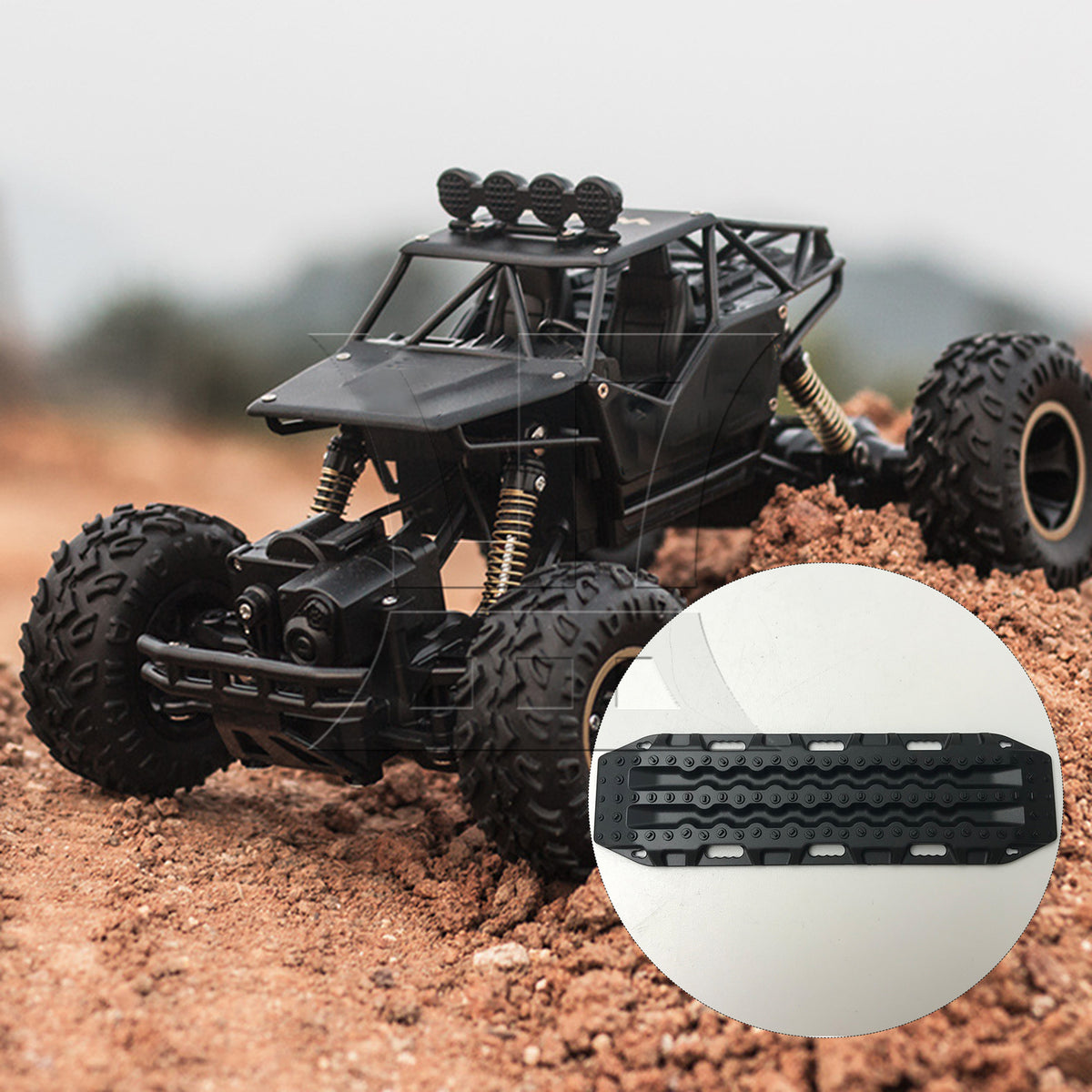 BQLZR 2pcs RC1:10 Crawler Decorative Board Black for Model Car Repair Replacement Spare Parts