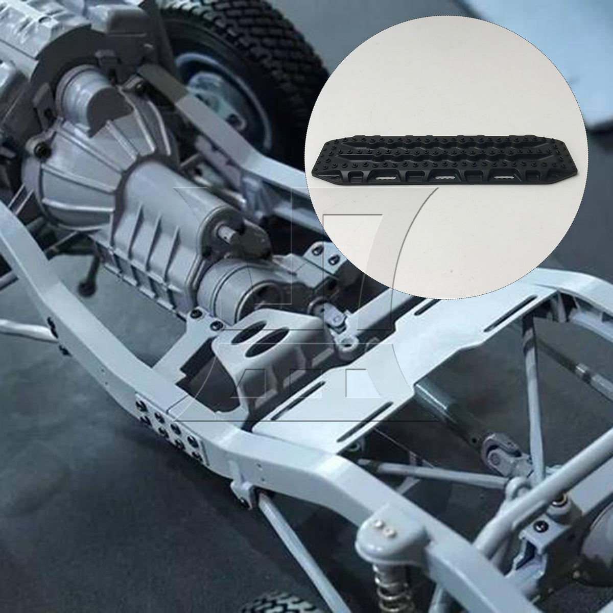 BQLZR 2pcs RC1:10 Crawler Decorative Board Black for Model Car Repair Replacement Spare Parts