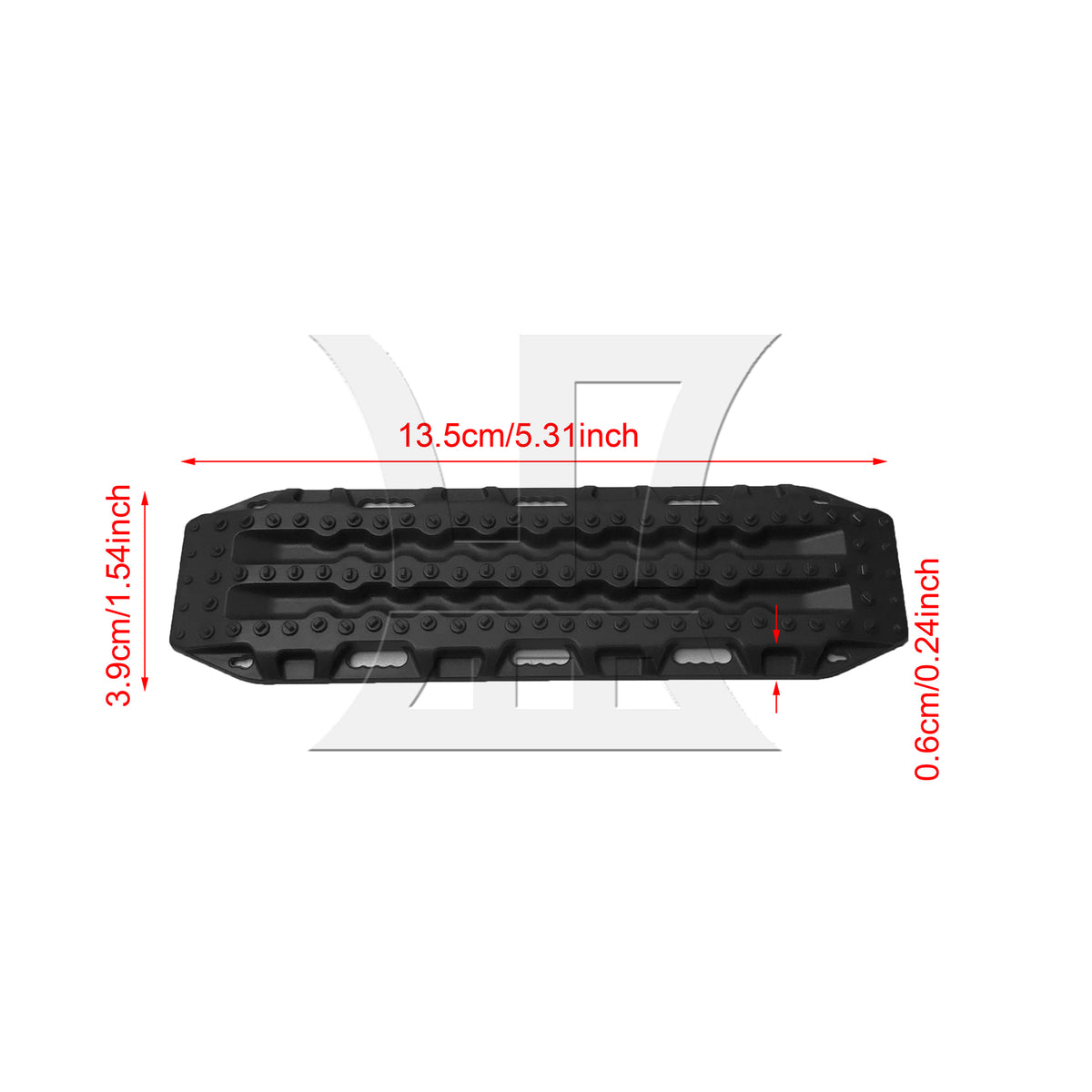 BQLZR 2pcs RC1:10 Crawler Decorative Board Black for Model Car Repair Replacement Spare Parts