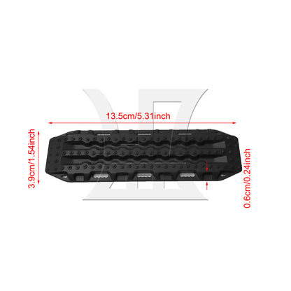 BQLZR 2pcs RC1:10 Crawler Decorative Board Black for Model Car Repair Replacement Spare Parts