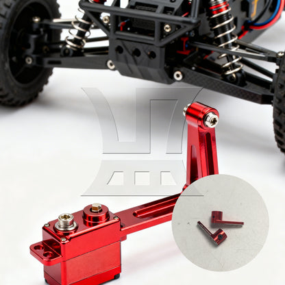 BQLZR 2pc RC 25T Raised Servo Arm Red High-Quality Material