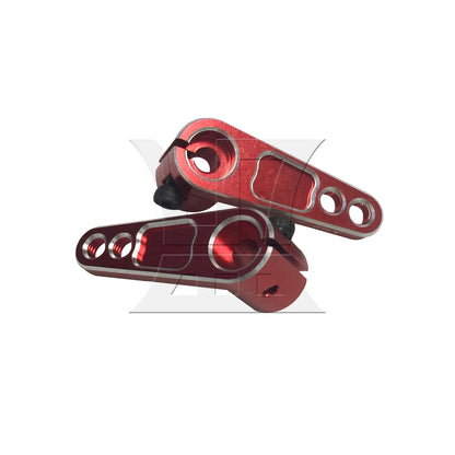 BQLZR 2pc RC 25T Raised Servo Arm Red High-Quality Material