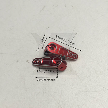 BQLZR 2pc RC 25T Raised Servo Arm Red High-Quality Material
