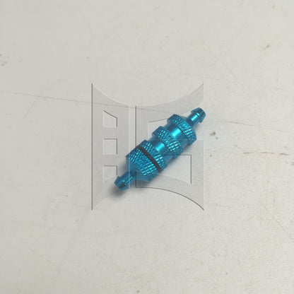 BQLZR 1pc RC Metal Oil Filter Blue High-Quality Material