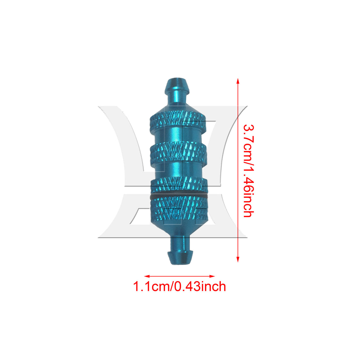 BQLZR 1pc RC Metal Oil Filter Blue High-Quality Material