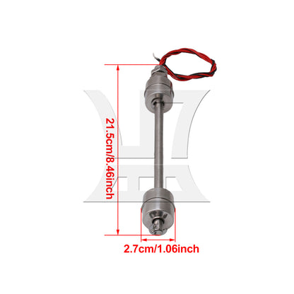 BQLZR 200mm Liquid float switch water level sensor stainless steel / Double ball